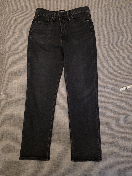 Madewell Denim - Madewell Black The Perfecr Vintage Straight Leg Jeans Size 28